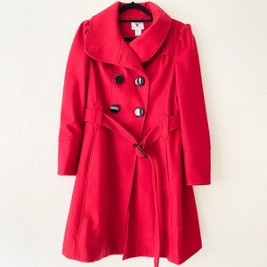 Woman’s Red Trench Coat